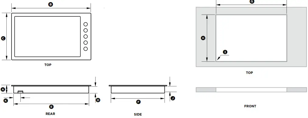 FISHER PAYKEL CG365DW 5 Sealed Burners 36 Inch Gas Cooktop - DIMENSIONS
