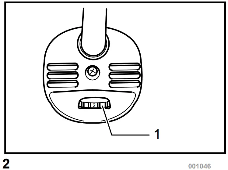 Speed adjusting dial