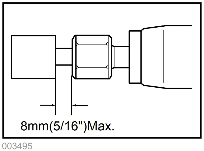 8mm(5/16")Max.