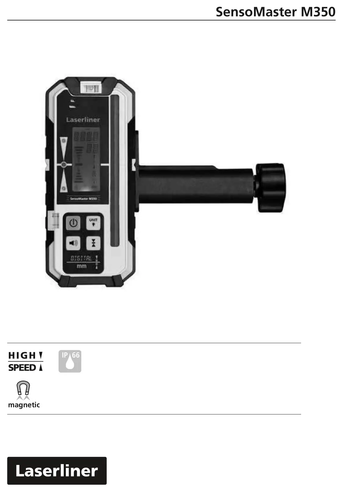 Laserliner 028 85 SensoMaster M350 High-Performance Laser Receiver Instruction Manual