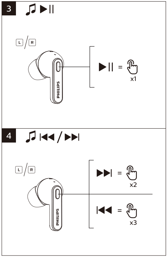 PHILIPS 2000 Series TAT2206 True Wireless Headphones - FIG 2