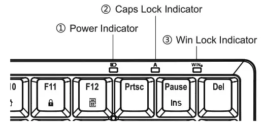 Shenzhen Newidea Technology K201 2 4G Wireless Keyboard Bluetooth - product layout