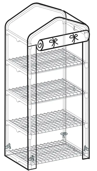 COSTWAY GT3774 Portable Mini Greenhouse