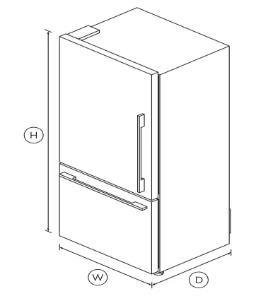 FISHER PAYKEL RF170WDLX5 N Freestanding Refrigerator - fig1
