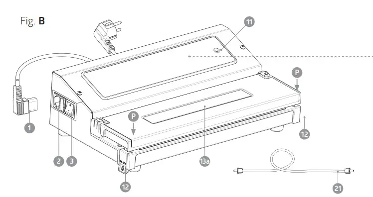 Espressions EP6500 Vacu Pro 30 Vacuuming Machine - Figure 1