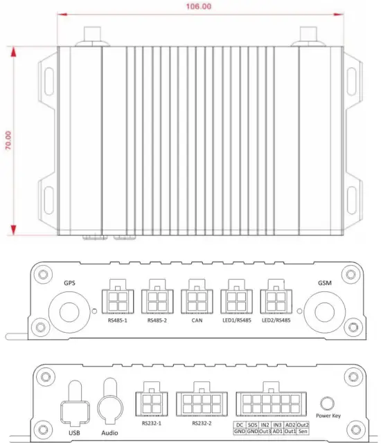 RhinoCo TECHNOLOGY Rhinotracks-ST5 GPS Vehicle Tracker - Appearance