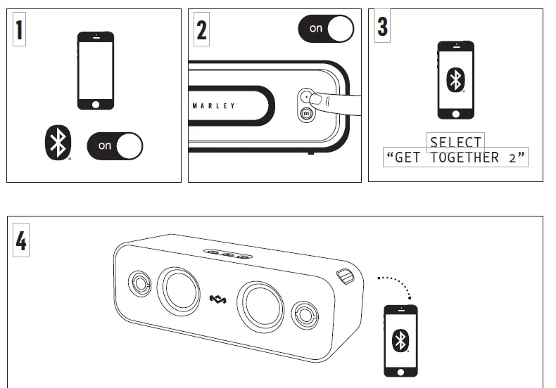 MARLEY EM-JA030 Get Together 2 Bluetooth Speaker 3