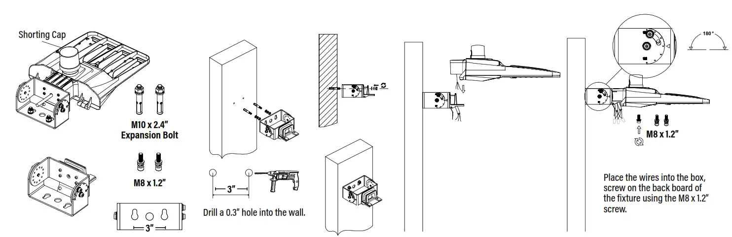 Superior Life PQL 84043 LED Stealth Fixtures Light- WALL)