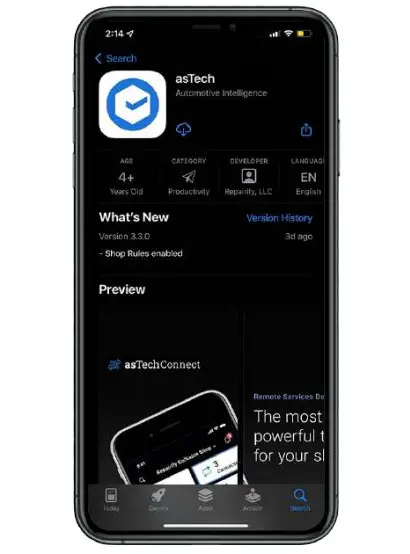 asTech Connect Application - Figure 1