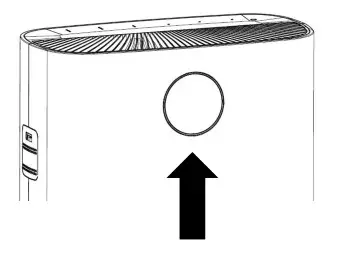 electriQ EAP300PM2.5HC Air Purifier - FRONT DISPLAY