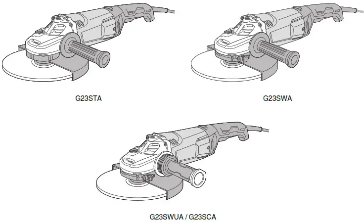 HiKOKI G 23STA 9 Inch Angle Grinder - cover