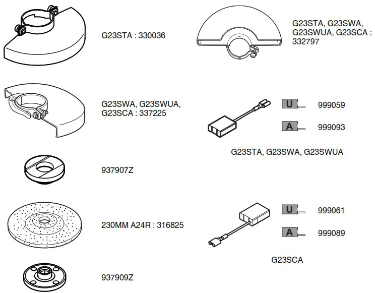 HiKOKI G 23STA 9 Inch Angle Grinder - overview 9