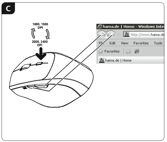 hama 182616 MW-600 6-Button Mouse - Fig 3