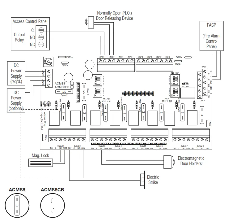 Altronix eFlow104NA8 Series Dual Output Access Power Controllers - Fig. 7