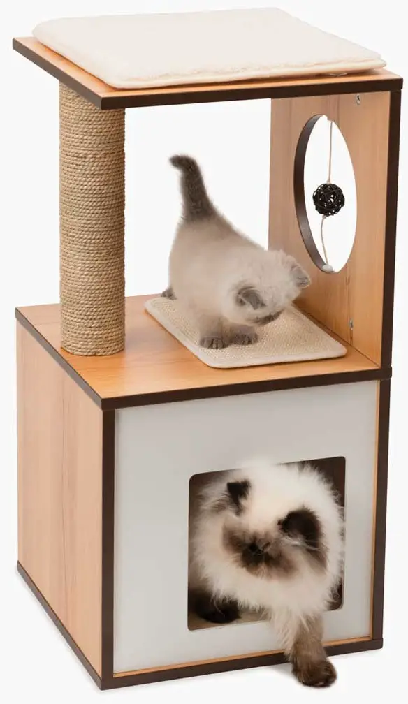 catit 52075 Walnut Vesper Box Small