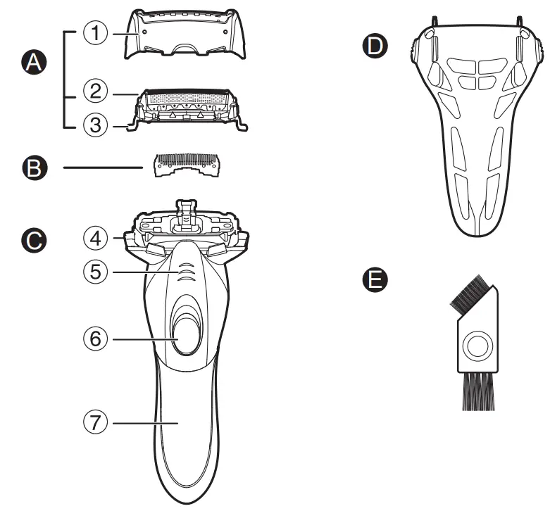 Panasonic ES-SL10 Household Battery Operated Shaver fig 14