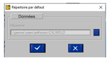 GYS EN1090 Validation Case Caliweld - backup directory