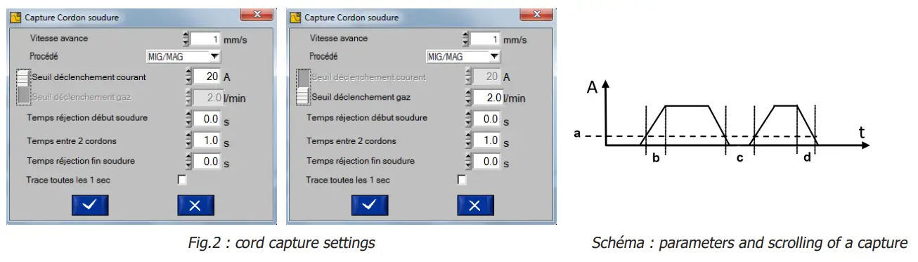 GYS EN1090 Validation Case Caliweld - ord capture settings