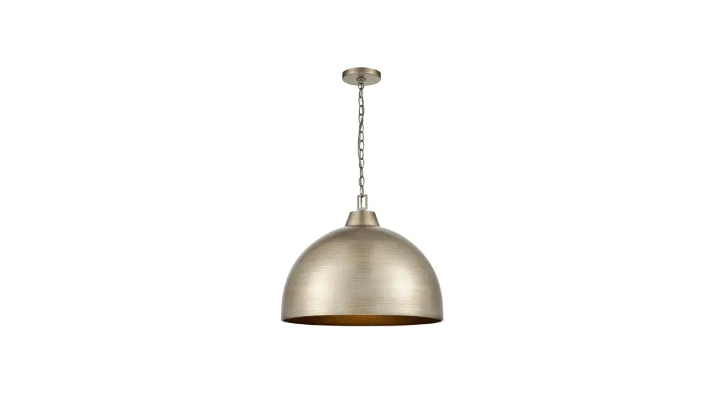 Bartow 479821 Antique Silver Industrial Dome Pendant Light User Guide