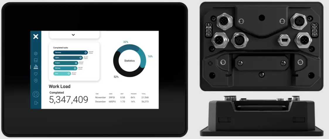 EXOR XA5 Outdoor HMI 5” PCAP Touch Sunlight-Readable