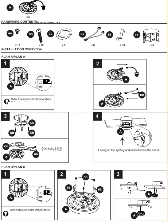 UTILITECH 5041633 3 in 1 Recessed Downlight - fig 2