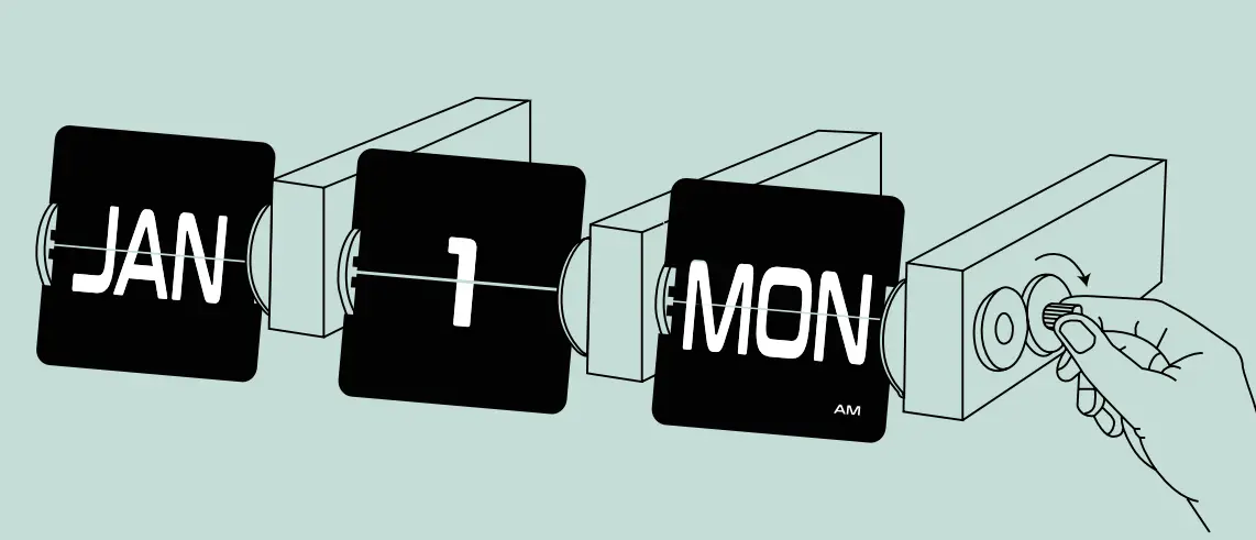 Adjustment of automatic calendar