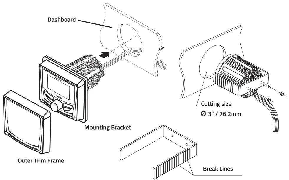 DS18 MRX150 Marine and Powersports Head Unit - 2