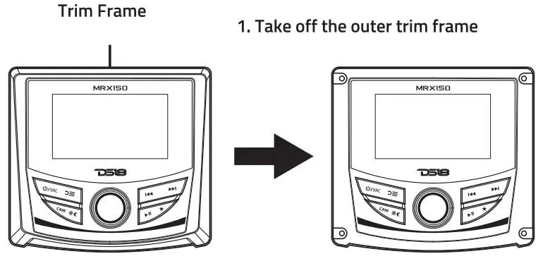 DS18 MRX150 Marine and Powersports Head Unit - 3