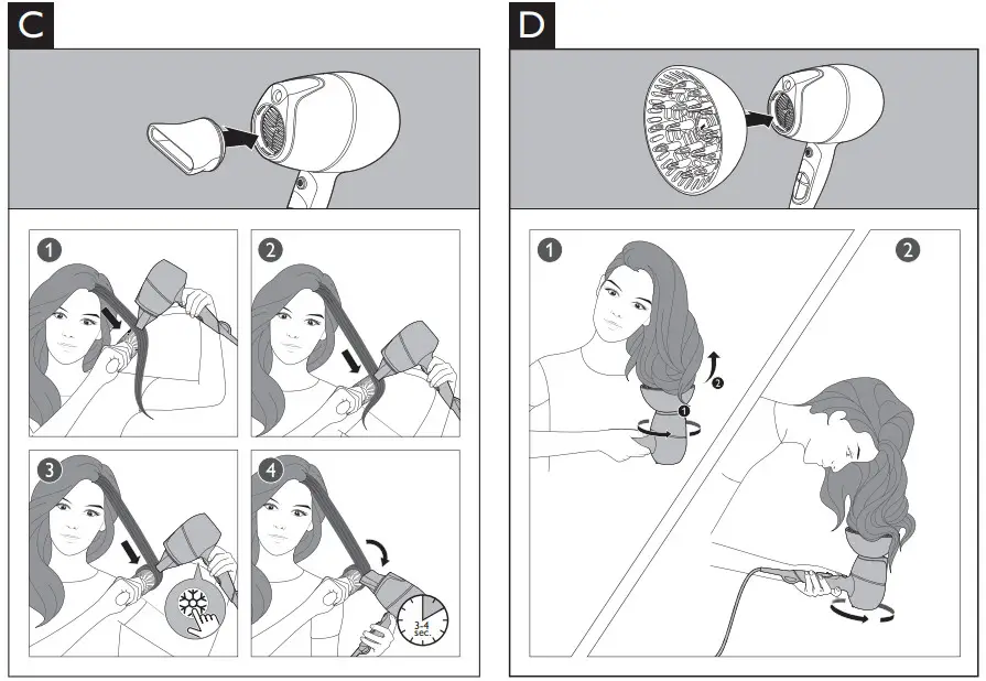 PHILIPS BHD628 Prestige Hair Dryer - 2