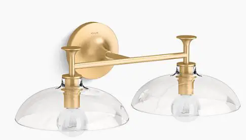 KOHLER K-31769-SC02 20 Inch Two-Light Sconce