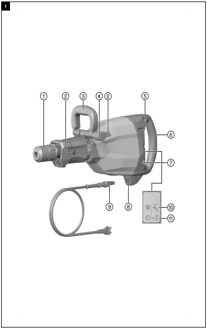 HILTI TE 1000 AVR Jack Hammer - Figure 1