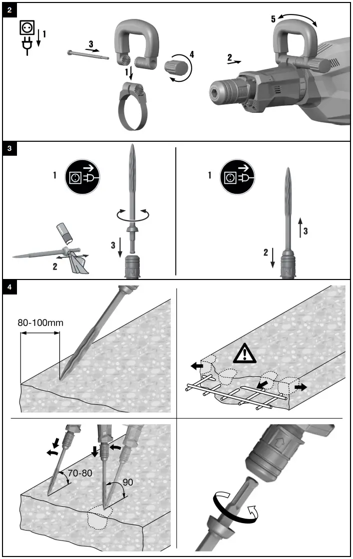 HILTI TE 1000 AVR Jack Hammer - Figure 2