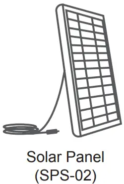 Uniden App Cam Solo 2K Bullet Kit with SPS 02 Solar Panel - Solar Panel