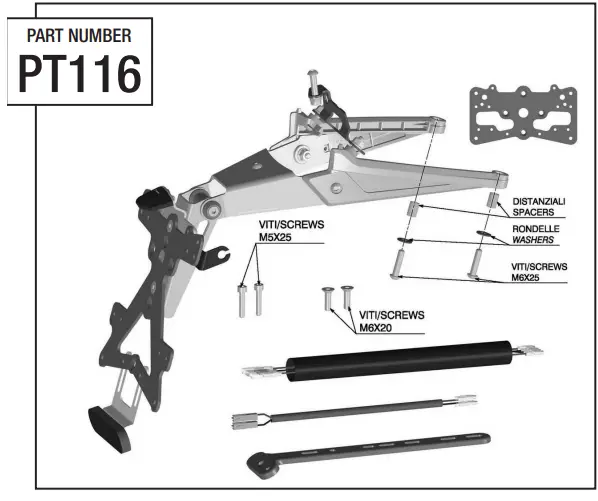 rizoma-PT116-Fox-License-Plate-Holder-FIG 1