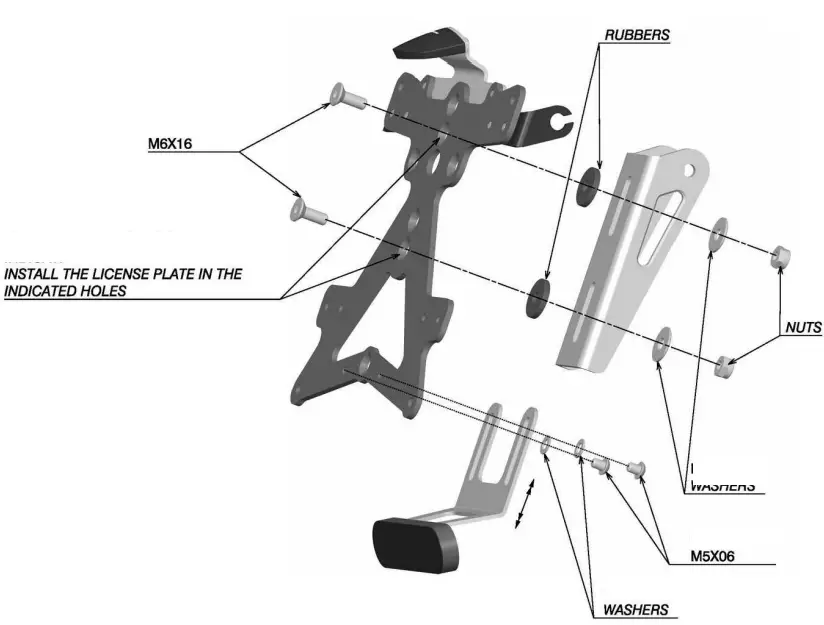 rizoma-PT116-Fox-License-Plate-Holder-FIG 4