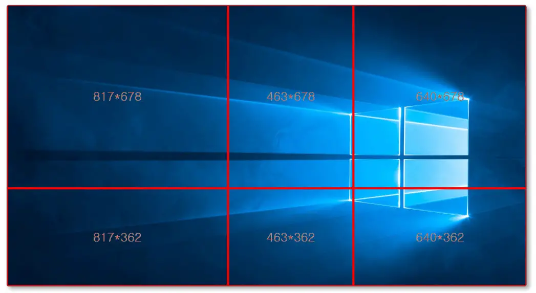 SAMSUNG Easy Setting Box Screen Splitting Application - Adjust Grid