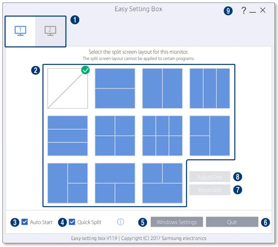 SAMSUNG Easy Setting Box Screen Splitting Application - Look Around
