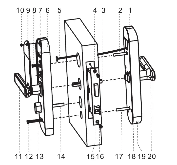 PNi-SafeHome-PTY500BL-Smart-Lock-FIG-1