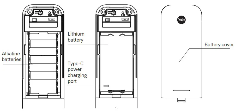 Yale Luna Pro Smart Lock and Safe Box Shop - Battery replacement