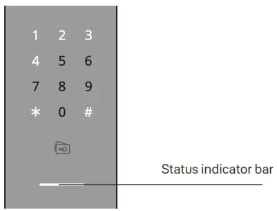 Yale Luna Pro Smart Lock and Safe Box Shop - Indicator light description