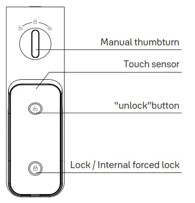 Yale Luna Pro Smart Lock and Safe Box Shop - Unlocking from indoor
