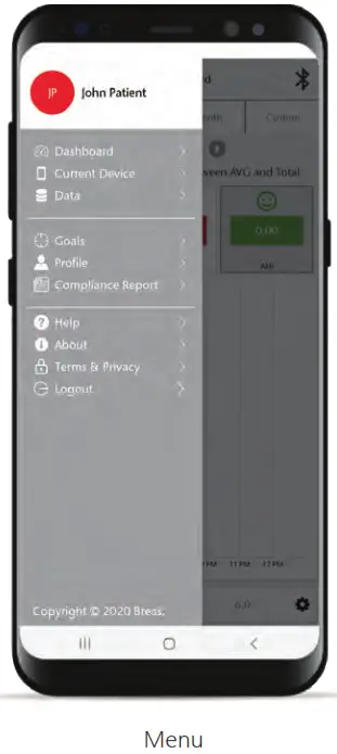 BREAS Nitelog App On Android Mobile Devices - Figure 5