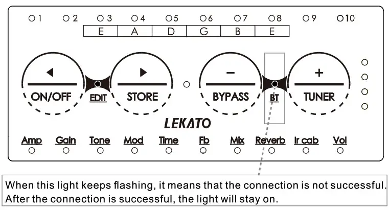 LEKATO PA 1 Headphone Mini Amplifier Speakers Combo - GAIN; gain adjustment 9