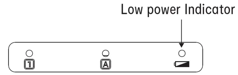 anko JLR-76872 Bluetooth Keyboard Instruction Manual - Low power Indicator