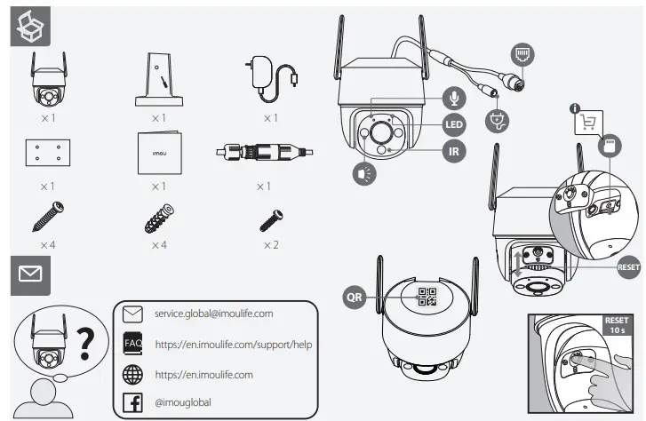 IMOU IPC-S41FP Cruiser SE Wireless IP PTZ Camera - Camera 1