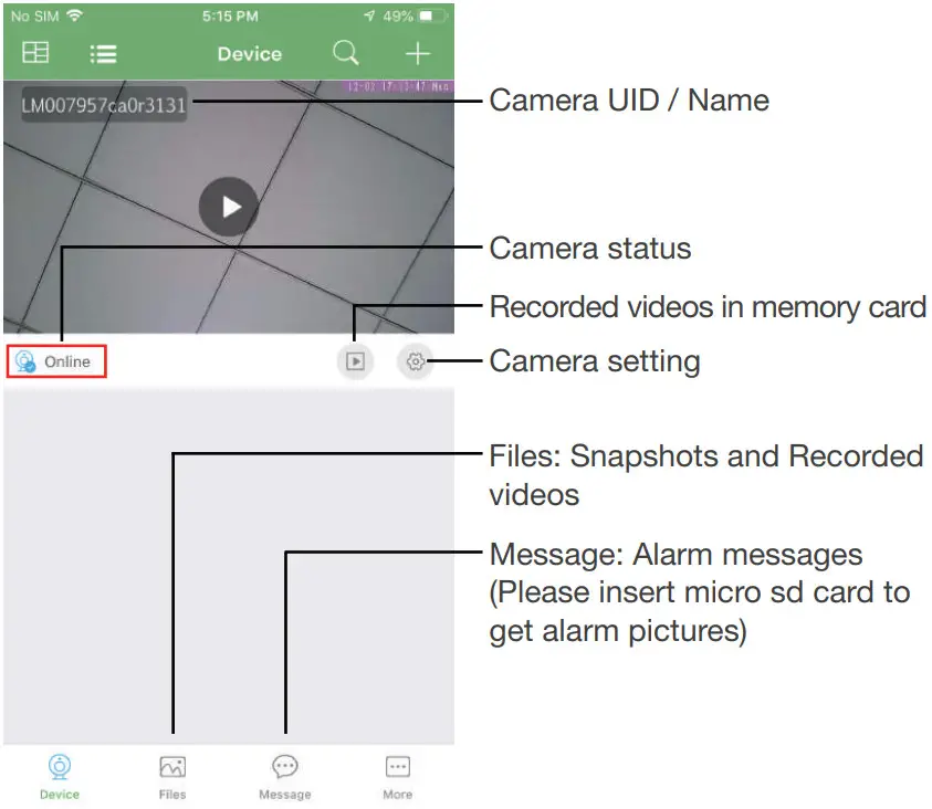 SPYGADGETS no HD 1080P Security WiFi Camera - APP introduction