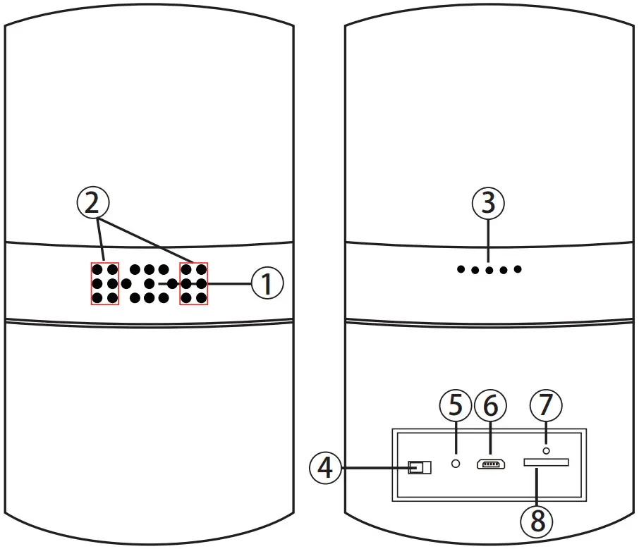 SPYGADGETS no HD 1080P Security WiFi Camera - Remote lamp 2