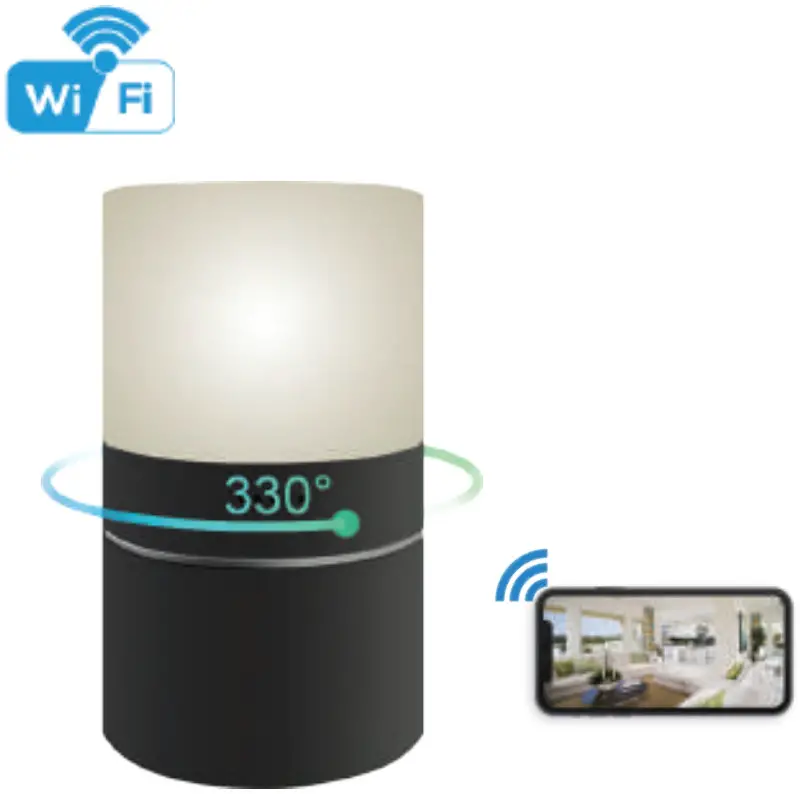 SPYGADGETS no HD 1080P Security WiFi Camera - Remote lamp
