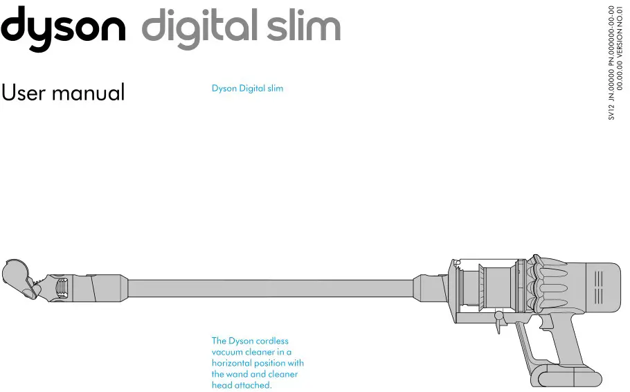 dyson 620 Digital Slim Cordless Vacuum Cleaner User Manual