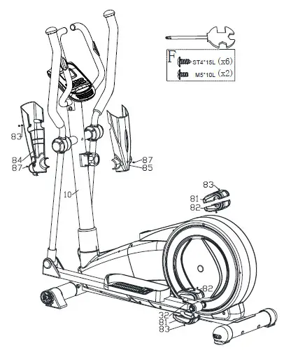 insportline IN 3651 Elliptical Trainer Atlanta Black- STEP 5